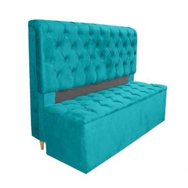 Imagem de Conjunto Cabeceira + Recamier Baú Imperial Para Cama Box Casal King Si