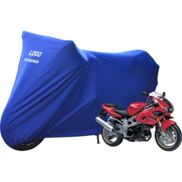 Imagem de Capa De Cobrir Moto Suzuki TL 1000 Não Risca Pintura - Mz, Azul