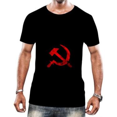 Imagem de Camisa Camiseta Comunista Comunismo Foice Martelo Art 1 - Enjoy Shop, 