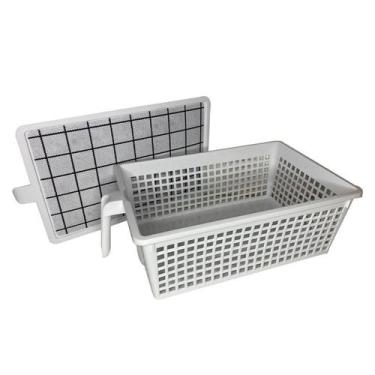 Imagem de Cesto Organizador Infantil Rattan P/ Cômoda Gavetas 32x20cm - Inter.P