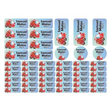 Imagem de 50 Etiquetas Escolares Personalizado Vinil Carros - Tectoner, Carros 6