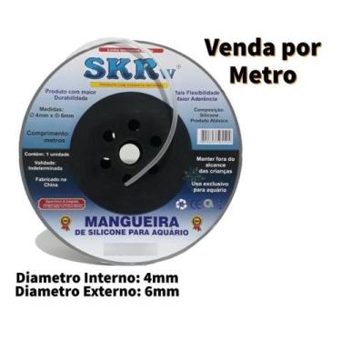 Imagem de Mangueira de Ar em silicone para Aquario Compressor Aquarismo - Metro 