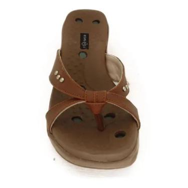 Imagem de Sandália feminina Conforto Magnética Kiev - Kenfoot, Marrom, 38