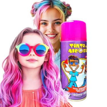 Imagem de Tinta para Cabelos Spray da Alegria Tintura Temporária 150 ml - Festa 