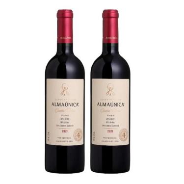 Imagem de Kit 2 Un Vinho Almaúnica Super Premium Quatro Castas 750 ml