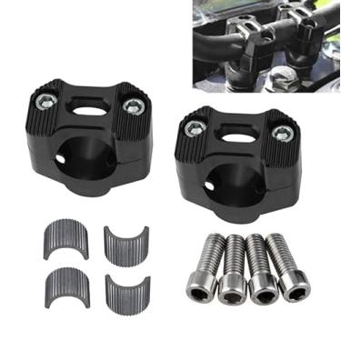 Imagem de Universal Motorcycle 7/20.3 cm 1 1/20.3 cm 22 mm 28 mm CNC alumínio guidão elevadores ajustáveis adaptador de barra de gordura grampos de montagem universal para EXC KLX KXF YZF CRF XR SX SXF XCW WR