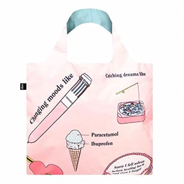 Imagem de LOQI Sacola de compras reutilizável e reciclada com estampa Giulia Hartz Artist