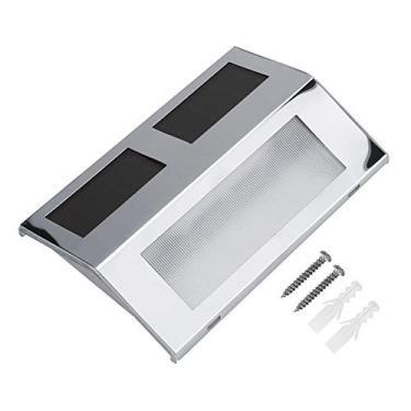 Imagem de 3LED Solar Step Lights Lâmpada de Parede para Jardim Externo Com Luz Quente, Fácil de Instalar para Pátio, Varanda, Gramado, Sem Fiação ou Fonte de Alimentação