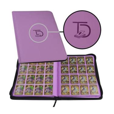 Imagem de TopDeck Portfólio de 1000 cartas | Álbum de cartas colecionáveis com 16 bolsos | Pasta de armazenamento de longo prazo | Capas de carga lateral | Pokemon/MTG/Yugioh/TCG | Suporte de troca e esportes | (Mauve)