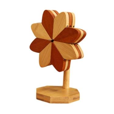 Imagem de Ｂｅｓｇａ 3 pçs de bambu trivets bebida coaster criativo esteira moinho de vento em forma para pote quente tigela pratos bule cozinha mesa decoração, Multicolorido