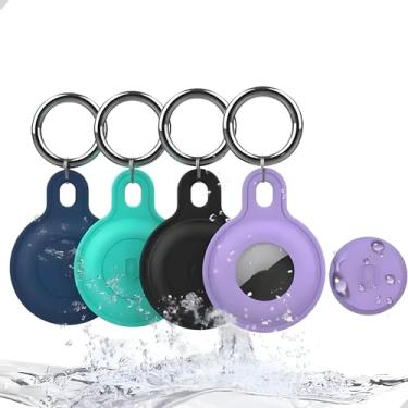 Imagem de Chaveiro para Airtag a Prova D'água para Mala, Mochilas, Bolsa, Pet (Azul)