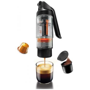 Imagem de Máquina de Café Expresso Manual Portátil Ideal para Viagens, Simpresso, Preto