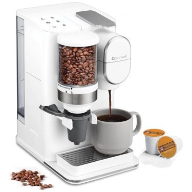 Imagem de Máquina de Café Expresso de Dose Única Cuisinart DGB 2W Grind Brew, 110V, Branca