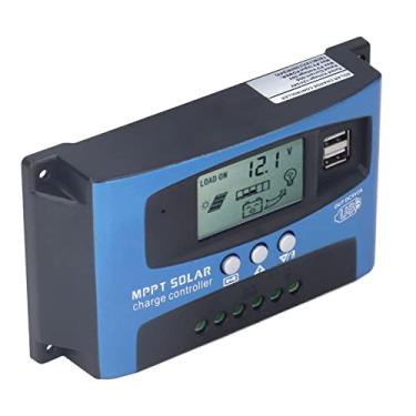 Imagem de Controlador de Carga Solar Mppt 12v 24v, Carregador de Painel Fotovoltaico, Controlador Led Com Microchip Industrial para Solar (60A)