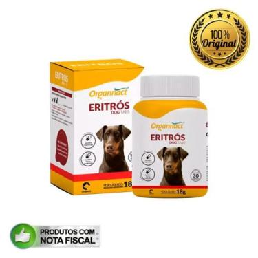 Imagem de Suplemento Organnact Eritrós Dog Tabs para Cães 30 Tabletes, 18g
