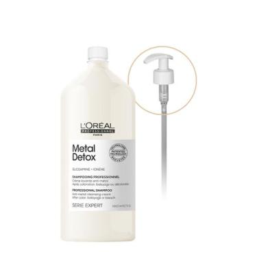 Imagem de Kit L'Oréal Professionnel Metal Detox Shampoo Válvula Pump (2 produtos