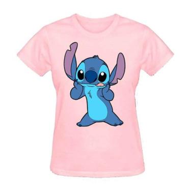 Imagem de camiseta feminina baby look Lilo & Stictch Filme em - loja dinka, g