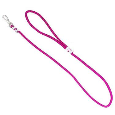 Imagem de Guia Roliça com Presilha para Cães 6mm x 1mt Varias Cores - EF Pet, Ro