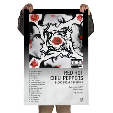 Imagem de Poster Autoadesivo 60x90cm Álbum Blood Sugar Sex Magik, Poster de Rock, Spotify