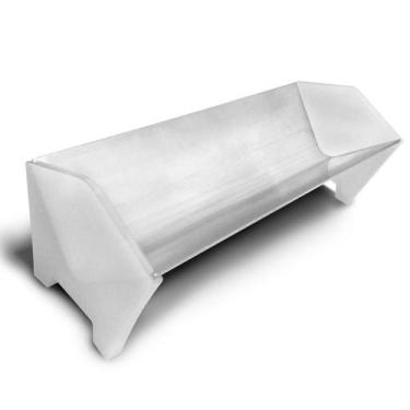 Imagem de Calha 40 cm de alumínio com lateral para aplicar emulsão em matriz ser