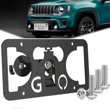 Imagem de Kit de suporte de placa de carro antifurto antifurto sem perfuração compatível com Jeep Grand Cherokee L (WL) 2021-2025.