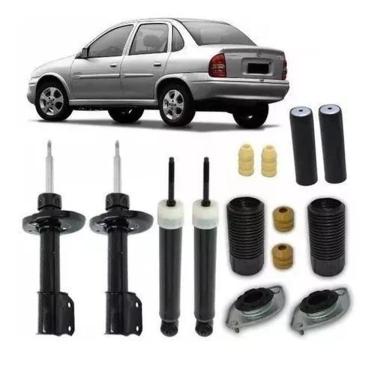 Imagem de 4 Amortecedor+ 4 Kit Suspensão Corsa Classic 2002