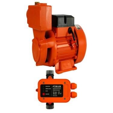 Imagem de Kit Bomba Periférica Autoaspirante 1/2CV Bivolt + Pressostato Foxlux
