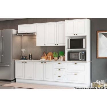 Imagem de Cozinha Completa Americana 7 Peças (2 Armários + 2 Balcões + 1 Paneleiro + 2 Complement...