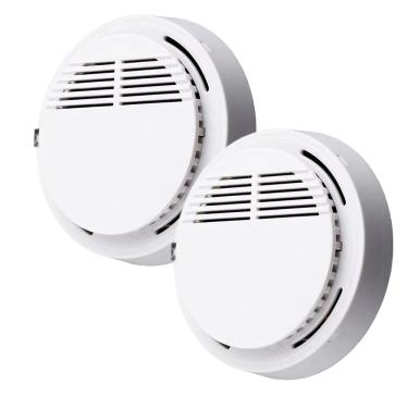 Imagem de Detector de Fumaça Incendio Fogo Alarme 85db Kit 2 unidades Sensor Fotoeletrico Segurança Casa Comercial Empresarial Proteçao Eficaz