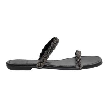 Imagem de Sandália Rasteira Santa Lolla Trançada Brilho