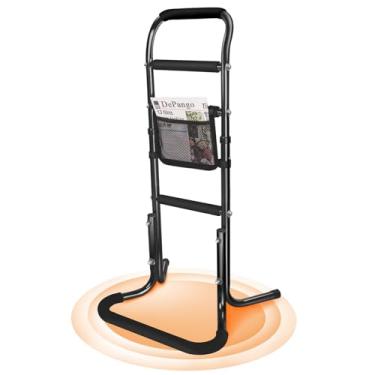 Imagem de DePango Auxiliar de suporte para idosos, auxiliares de pé de liga de alumínio e suportes para levantar do sofá da cadeira, barra de apoio resistente para idosos com deficiência e adultos, ajuste de