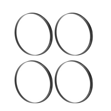 Imagem de Hihaha Anéis centralizados no cubo da roda do carro Rodas duráveis Eixo central amortecedor Hubrings preto 4 peças OD 108,1 mm para ID 106,1 mm Policarbonato Material durável