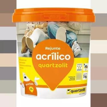 Imagem de Rejunte acrilico 1kg quartzolit cores branco