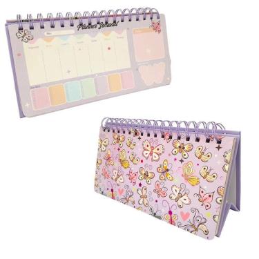 Imagem de Agenda Planner Semanal Borboletas 52 Páginas Capa 2- Quanhe