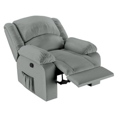 Imagem de Poltrona Do Papai Reclinável Pietra Wall Fh9 Pu Cinza - Mpozenato