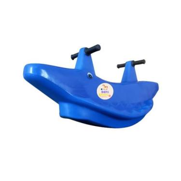 Imagem de Gangorra Infantil Jacaré 2 Lugares Azul Envio Rapido - Dora Toys