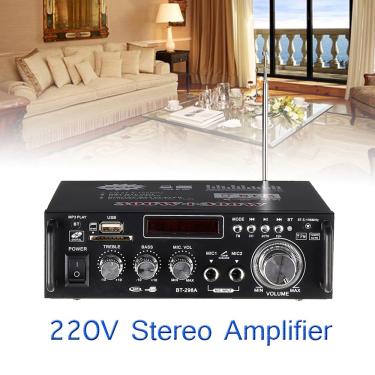 Imagem de 1600 w Amplificadores de Áudio Bluetooth Amplificador Subwoofer Amplificador Home Theater Sistema de Som Mini Amplificador Profissional