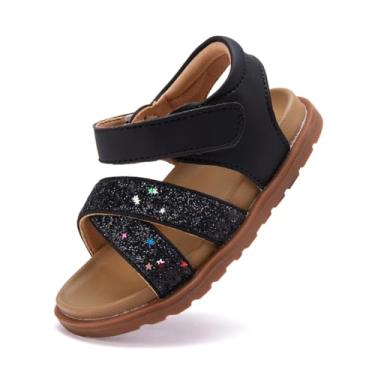 Imagem de BMCiTYBM Sandálias para bebês meninas meninos sapatos respiráveis infantis de verão antiderrapante 6 9 12 16 18 24 meses, 3, preto, 12-18 Months Toddler