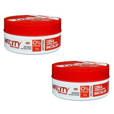 Imagem de Kit 2 Cera Modeladora Antifrizz Incolor 160g - Infinity