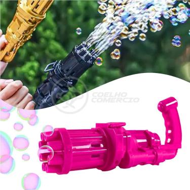 Imagem de Máquina Elétrica Tiktok Lança Bolhas Rosa