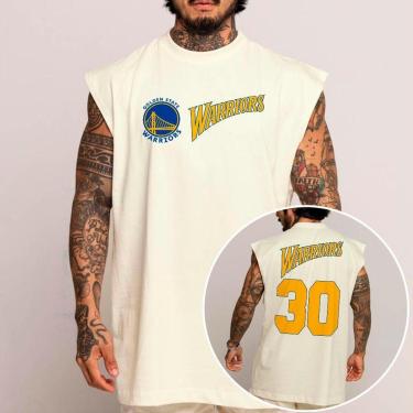 Imagem de Camiseta Regata Algodão Machão Oversized Abstract Basquete Arte Time Moda-Unissex