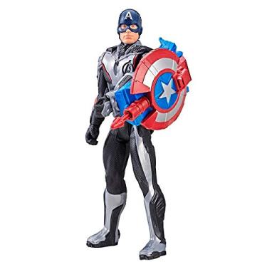 Imagem de Boneco Titan Capitão América Avengers Azul