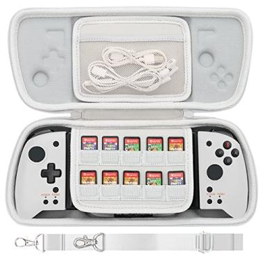 Imagem de Aenllosi Estojo Rígido De Viagem Para Controle Portátil Hori Nintendo Switch Split Pad Pro - Branco (Apenas O Estojo)
