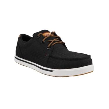 Imagem de Twisted X Tênis feminino de trabalho, bico moc nano, Carvão, 34