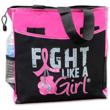 Imagem de Fight Like a Girl Sacola Knockout Dakota com 5 bolsos, rosa, 14 inches tall, 17 inches wide, and 5 inches deep