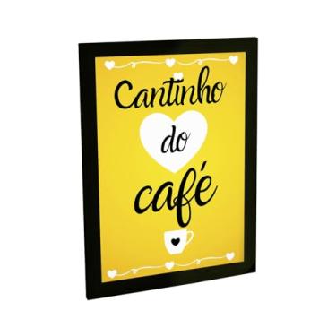 Imagem de Quadro Decorativo Cantinho Do Café Bar Poster Quarto Sala