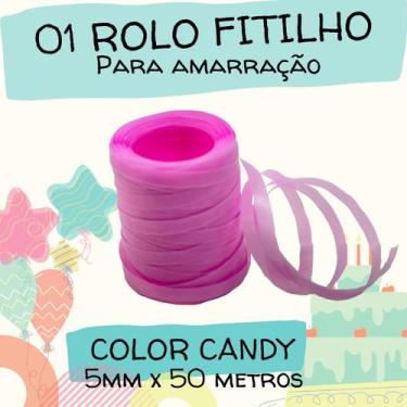 Imagem de Fitilho Rolo para Embalagens e Presentes Prático e Versátil 01 unid - 