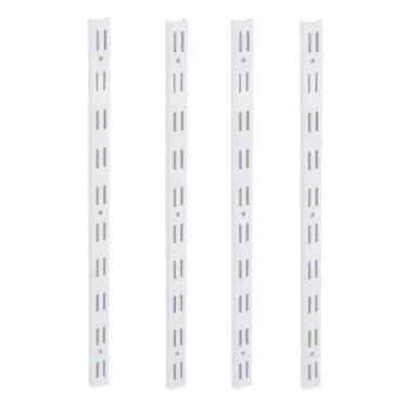 Imagem de Trilho Cremalheira Rasgo Duplo Passo 50 D  200 Cm Cor Branco - Dicarlo