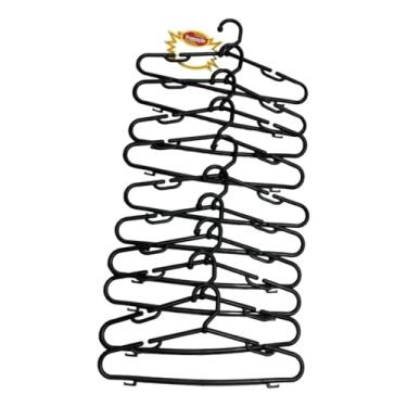 Imagem de 24 Cabides Gaúcho Antideslizante Multiuso | Com Porta Gravata, Cinto e Gancho para Vestidos | Ideal para Roupas Leves como Camisas, Camisetas e Regatas