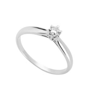 Imagem de Anel Solitario Ouro 18k Diamante Branco Sintetico FMJ1509 k250 - Fab J